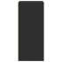Aparador de madera de ingeniería negro 45x41x93