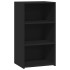 Aparador de madera de ingeniería negro 50x41x93