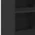 Aparador de madera de ingeniería negro 50x41x93