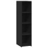 Aparador alto madera de ingeniería negro 30x41x124