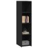 Aparador alto madera de ingeniería negro 30x41x124