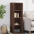 Aparador alto madera de ingeniería marrón roble 40x41x124