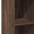 Aparador alto madera de ingeniería marrón roble 30x41x124