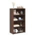 Aparador alto madera de ingeniería marrón roble 70x41x124