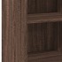 Aparador de madera de ingeniería marrón roble 50x41x93