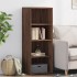 Aparador alto madera de ingeniería marrón roble 45x41x124