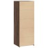Aparador alto madera de ingeniería marrón roble 45x41x124