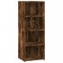 Aparador alto madera de ingeniería roble ahumado 45x41x124