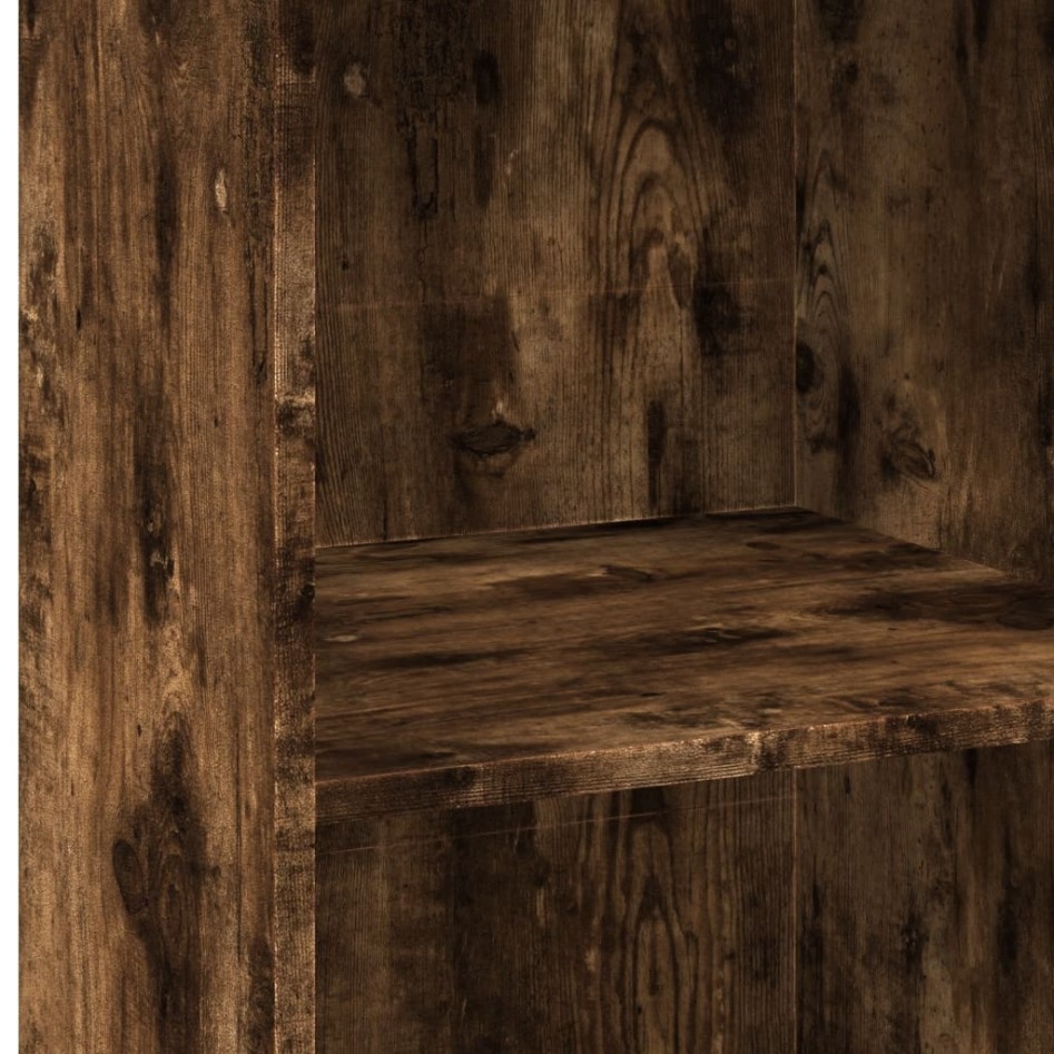 Aparador alto madera de ingeniería roble ahumado 45x41x124