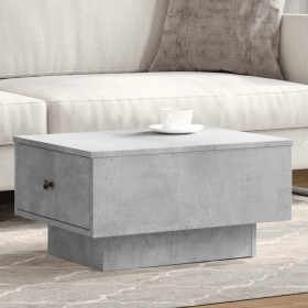 Mesa de centro madera de ingeniería gris hormigón 60x45x31