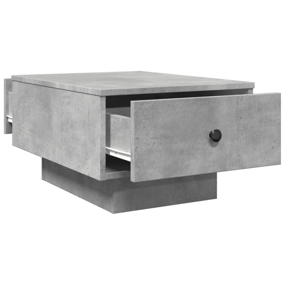 Mesa de centro madera de ingeniería gris hormigón 60x45x31