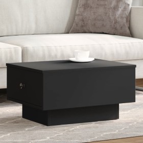 Mesa de centro madera de ingeniería negro 60x45x31