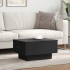 Mesa de centro madera de ingeniería negro 60x45x31