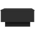 Mesa de centro madera de ingeniería negro 60x45x31