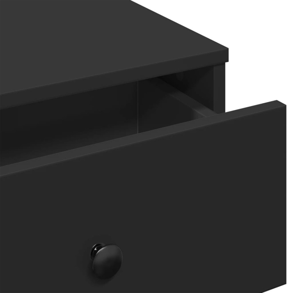 Mesa de centro madera de ingeniería negro 60x45x31