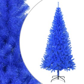 Árbol de Navidad artificial con soporte PVC azul 210