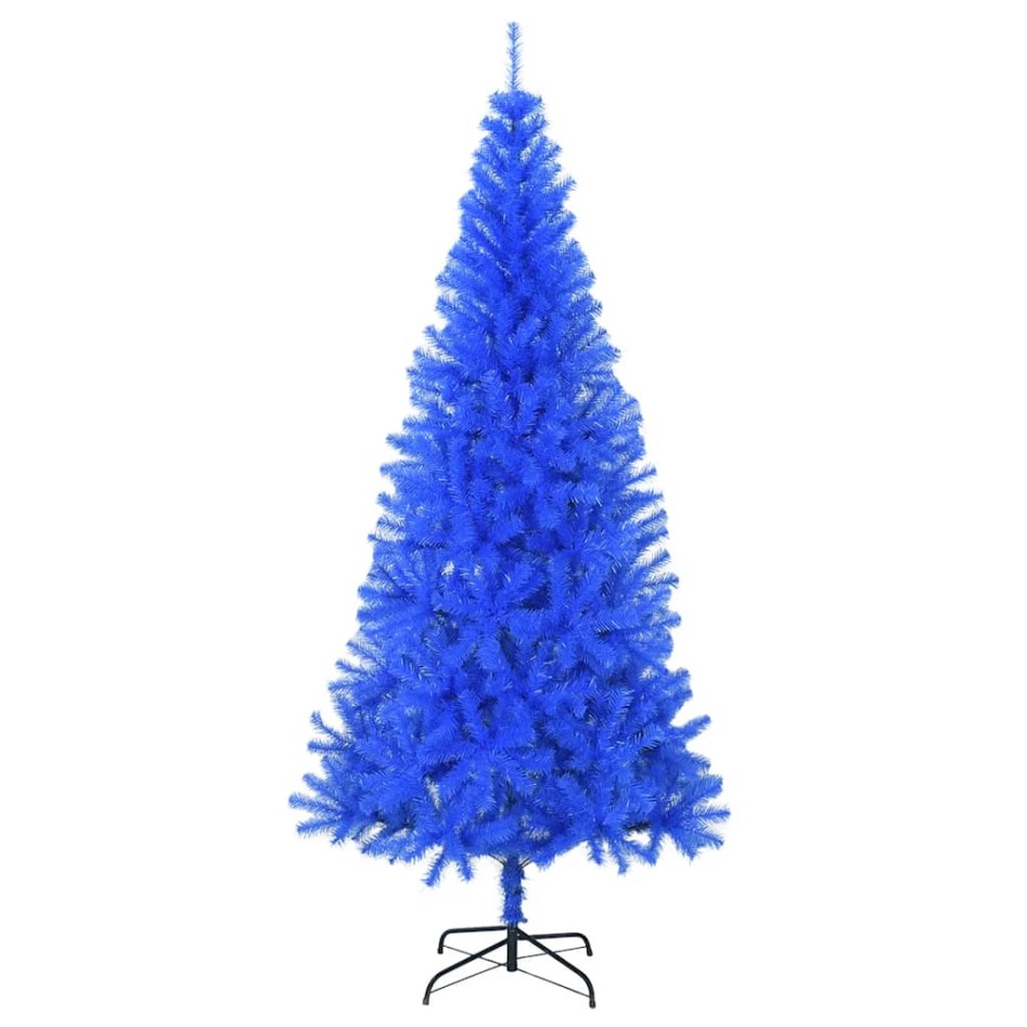 Árbol de Navidad artificial con soporte PVC azul 210