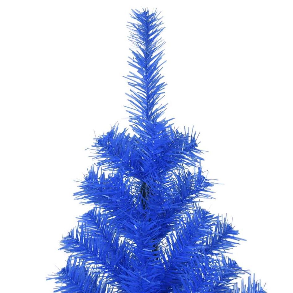 Árbol de Navidad artificial con soporte PVC azul 210