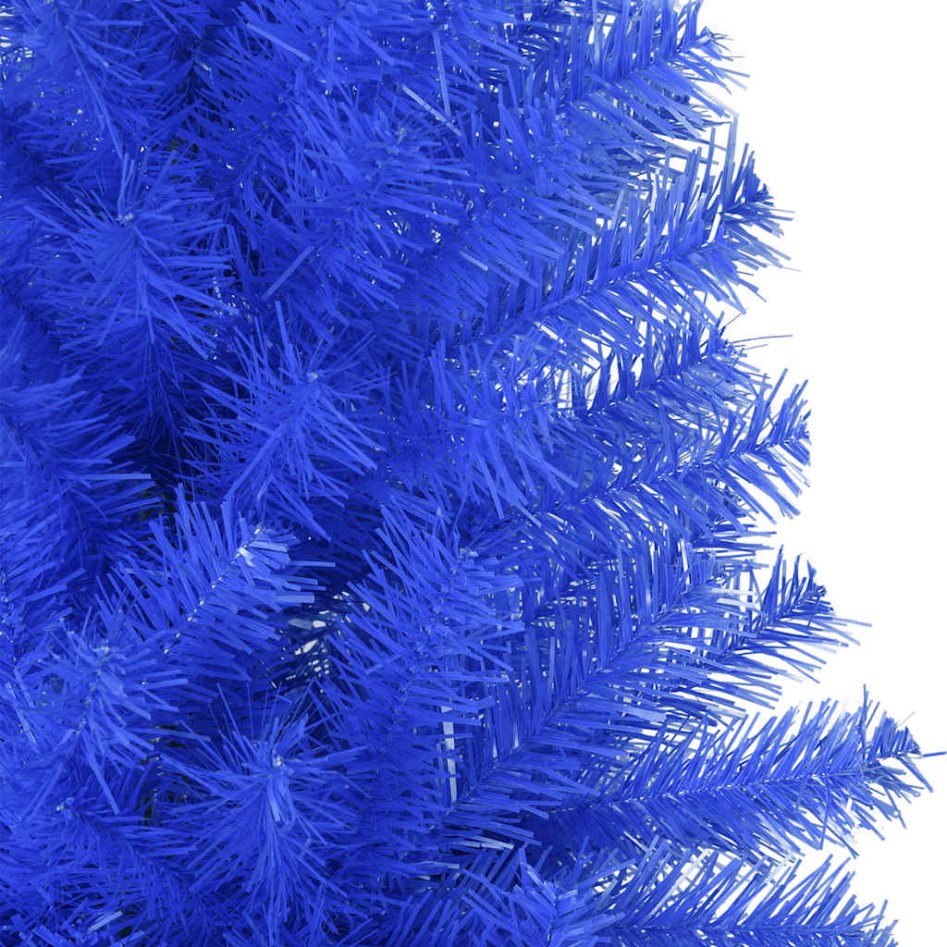 Árbol de Navidad artificial con soporte PVC azul 210