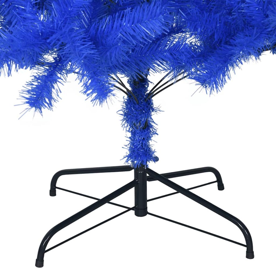 Árbol de Navidad artificial con soporte PVC azul 210