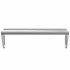 Estante de pared de acero inoxidable plateado 100x30x31