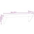 Estante de pared de acero inoxidable plateado 100x30x31