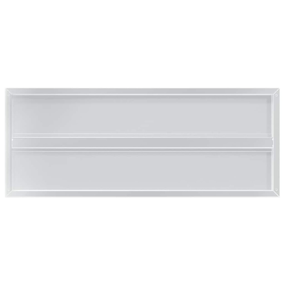 Estantes de pared 2 uds acero inoxidable plateado 100x40x3