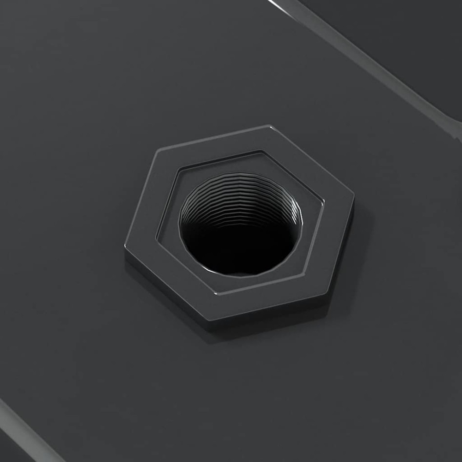 Estantes de pared 2 uds acero inoxidable negro 75x40x3