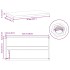 Estantes de pared 2 uds acero inoxidable negro 75x40x3