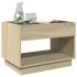 Mesa de centro con Infinity LED roble Sonoma 70x50x50