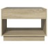 Mesa de centro con Infinity LED roble Sonoma 70x50x50