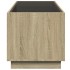 Mesa de centro con Infinity LED roble Sonoma 70x50x50