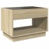 Mesa de centro con Infinity LED roble Sonoma 70x50x50