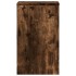 Soportes de plantas 2 uds madera roble ahumado 30x30x50