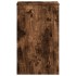 Soportes de plantas 2 uds madera roble ahumado 30x30x50