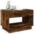 Mesa de centro con Infinity LED roble ahumado 70x50x50