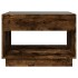 Mesa de centro con Infinity LED roble ahumado 70x50x50
