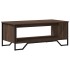 Mesa de centro madera de ingeniería roble marrón 100x51x40