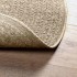 Alfombra ZIZUR apariencia yute interior exterior beige Ø 160