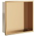 Hornacina ducha acero inoxidable dorado cepillado 32x32x9