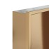 Hornacina ducha acero inoxidable dorado cepillado 32x32x9