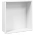Hornacina ducha acero inoxidable blanco mate 32x32x9