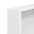 Hornacina ducha acero inoxidable blanco mate 32x32x9
