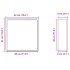 Hornacina ducha acero inoxidable blanco mate 32x32x9