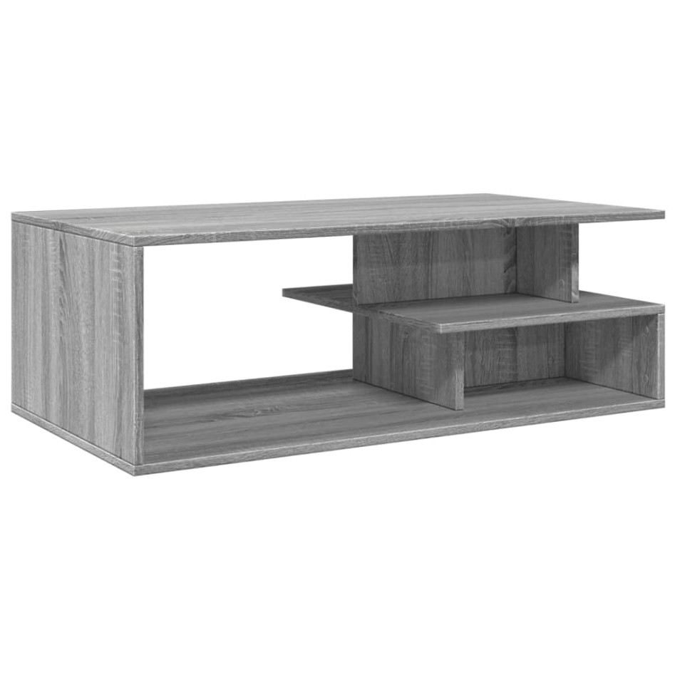 Mesa de centro madera de ingeniería gris Sonoma 102x55x35