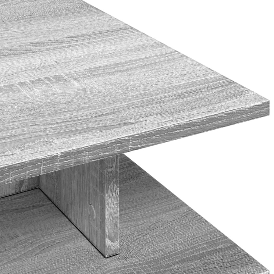Mesa de centro madera de ingeniería gris Sonoma 102x55x35