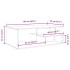 Mesa de centro madera de ingeniería gris Sonoma 102x55x35