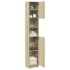 Armario baño madera de ingeniería color roble 32x25,5x190