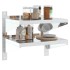 Estante de pared acero inoxidable plateado 50x40x48