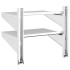Estante de pared acero inoxidable plateado 50x40x48